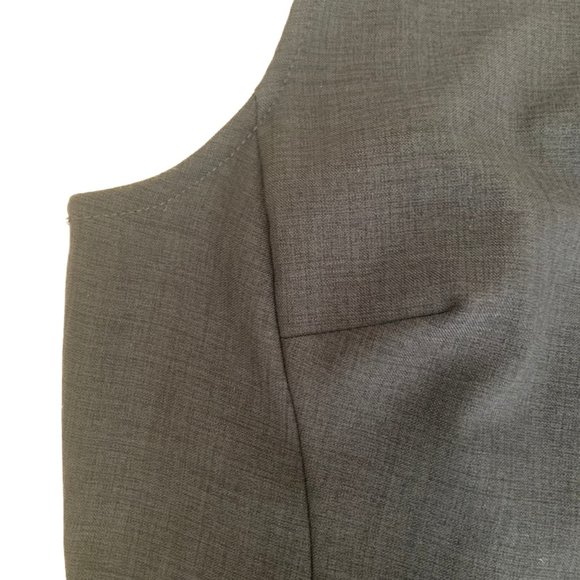 Rampage Dress Navy with Velvet Trim Fitted - Picture 4 of 8